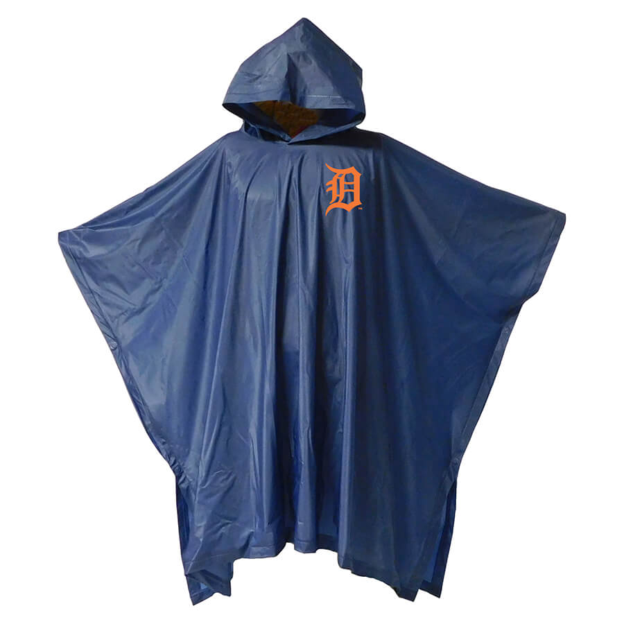 Detroit Tigers Medium weight Rain Poncho - Umbrellashop.com