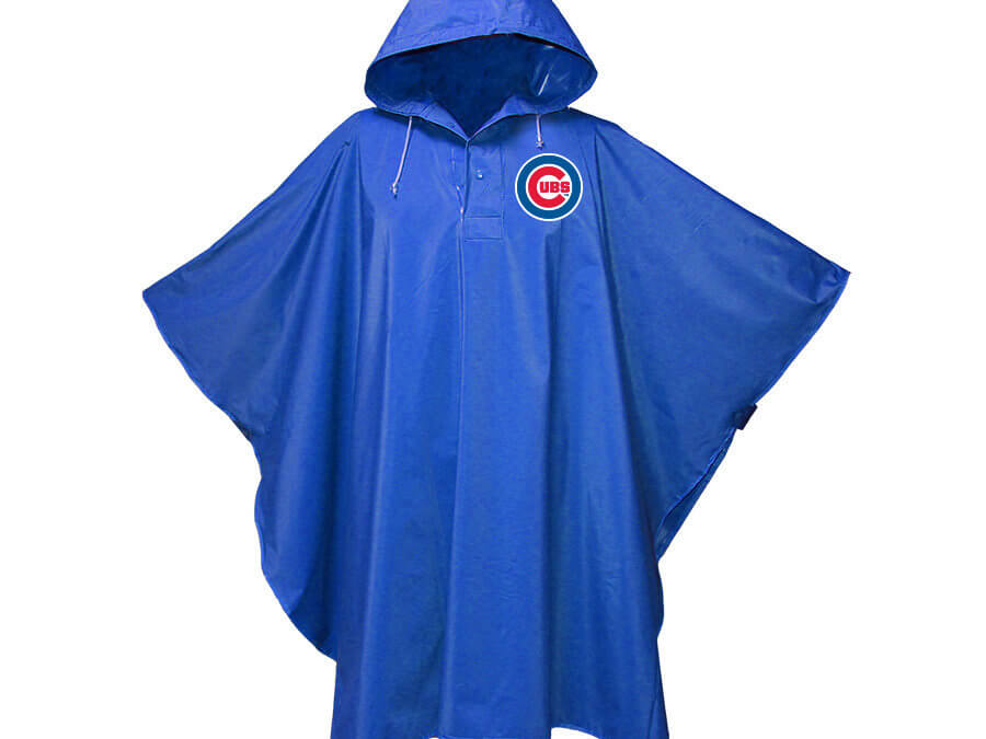 Chicago Cubs Deluxe Heavyweight Rain Poncho