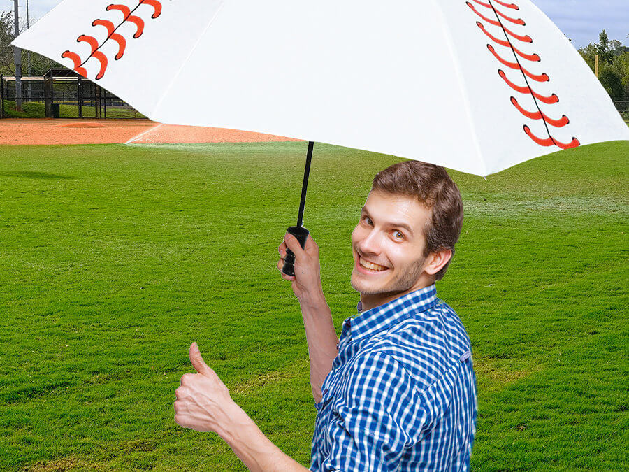Baseball Canopy Folding Umbrella