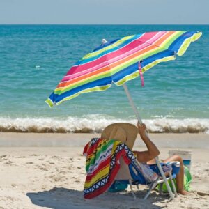 beach umbrellas